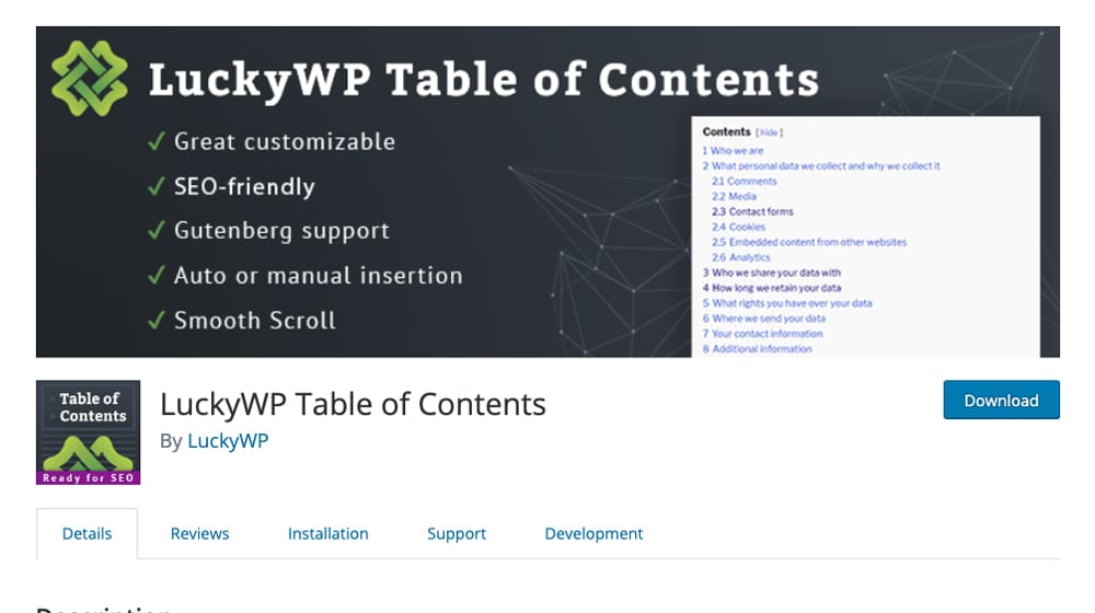 LuckyWP Plugin