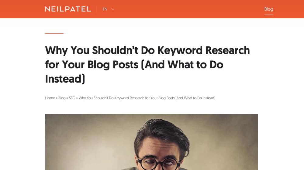 Neil Patel Keyword Research