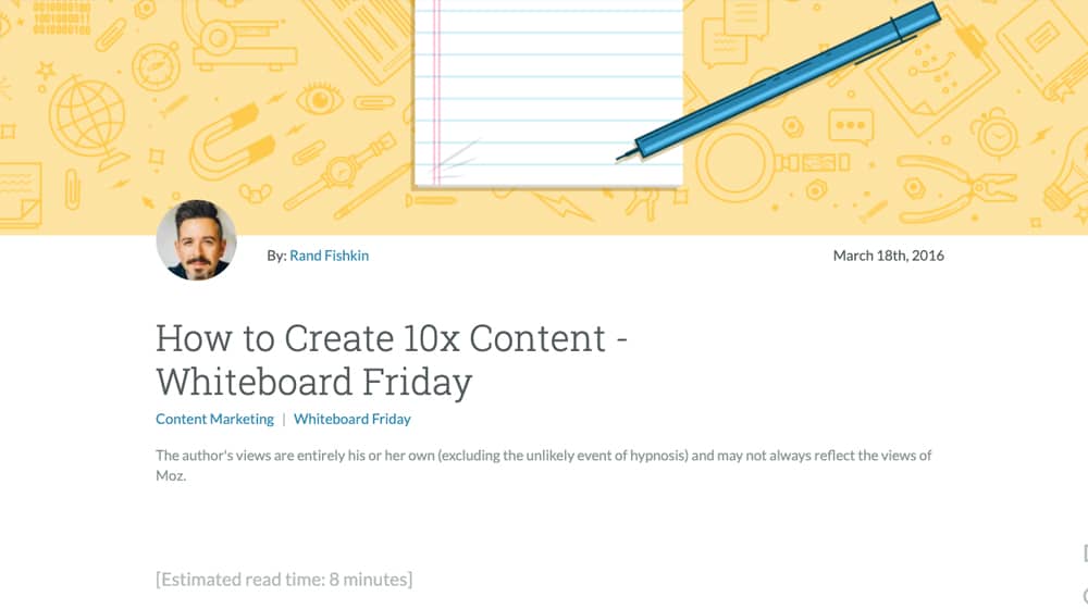 Rand Fishkin 10x Content