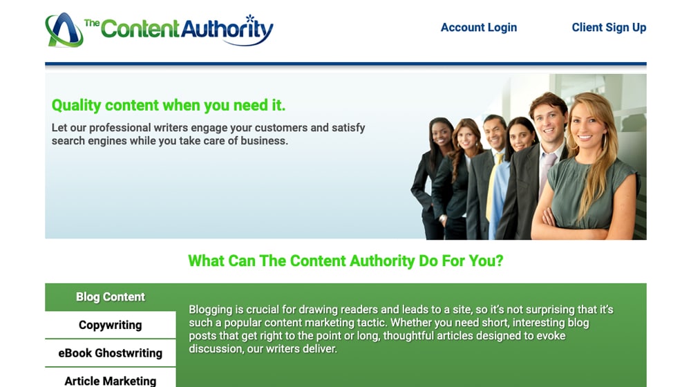 a Autoridade de conteúdo