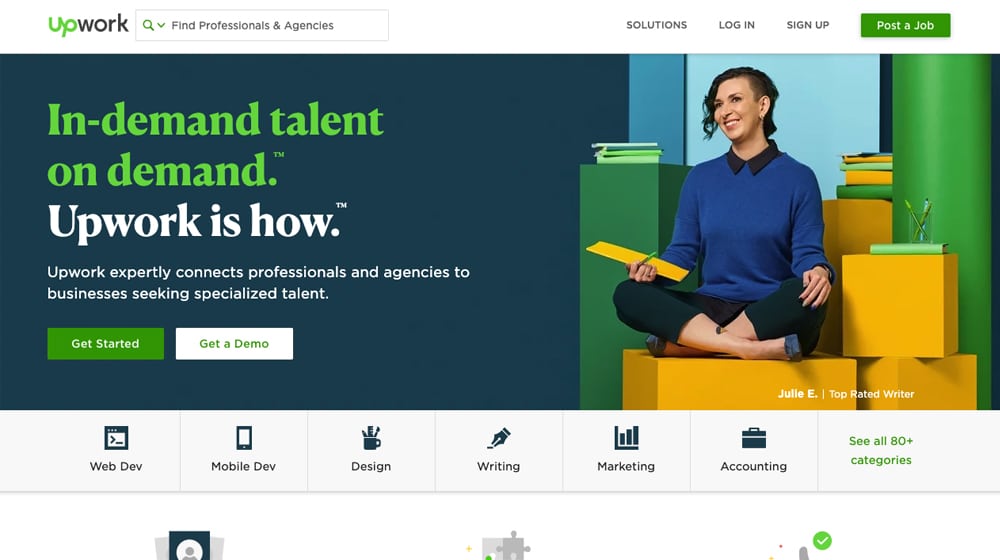 UpWork Homepage