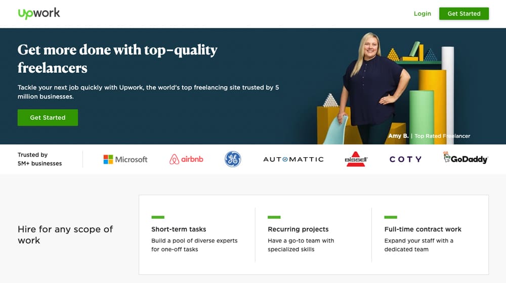 Upwork Homepage