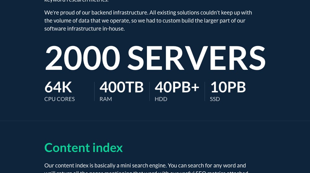 Ahrefs Index