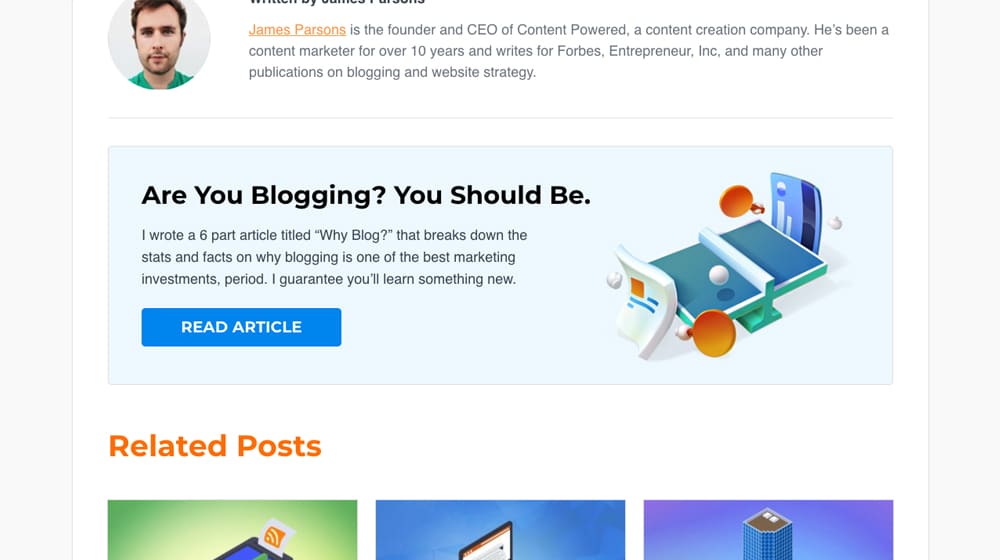 Are You Blogging CTA