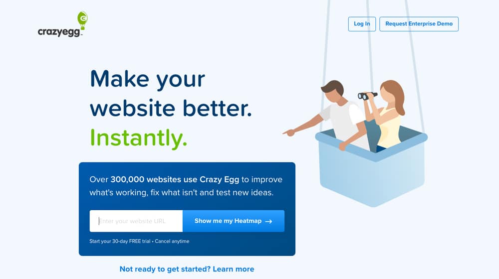 CrazyEgg Homepage