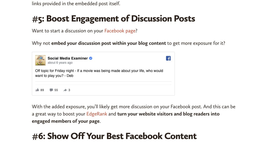 Embed a Post Within a Page