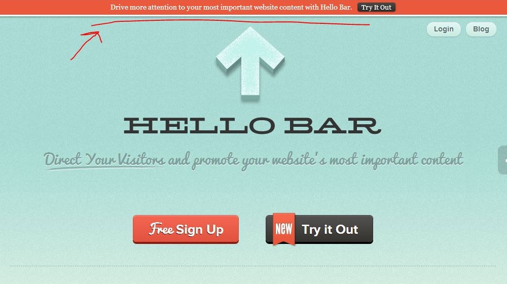 Hellobar Example