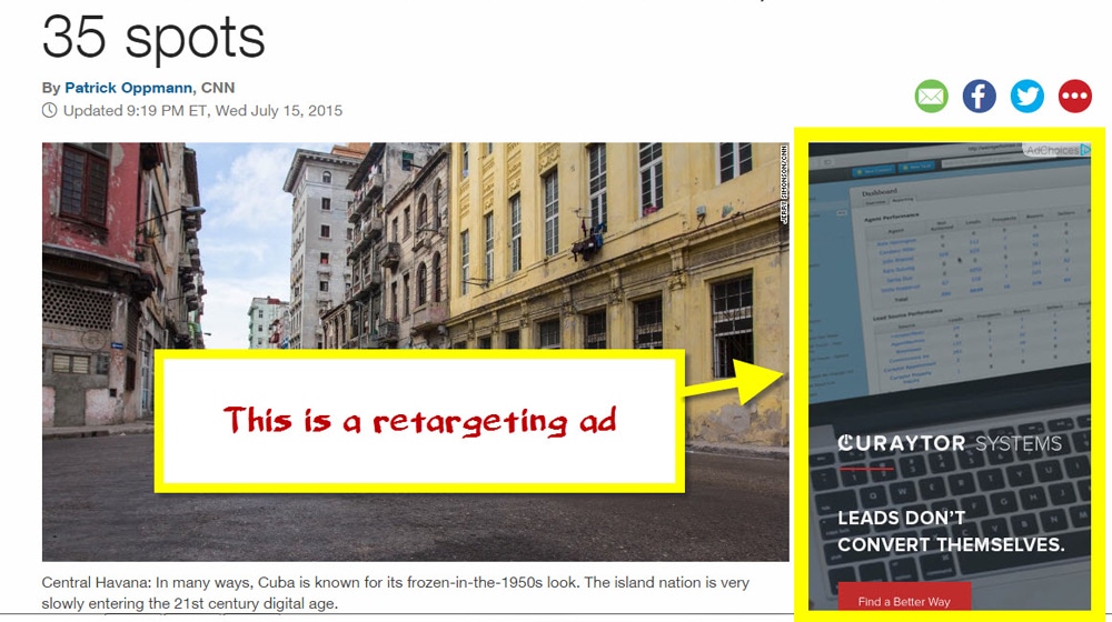 Retargeting Ad Example