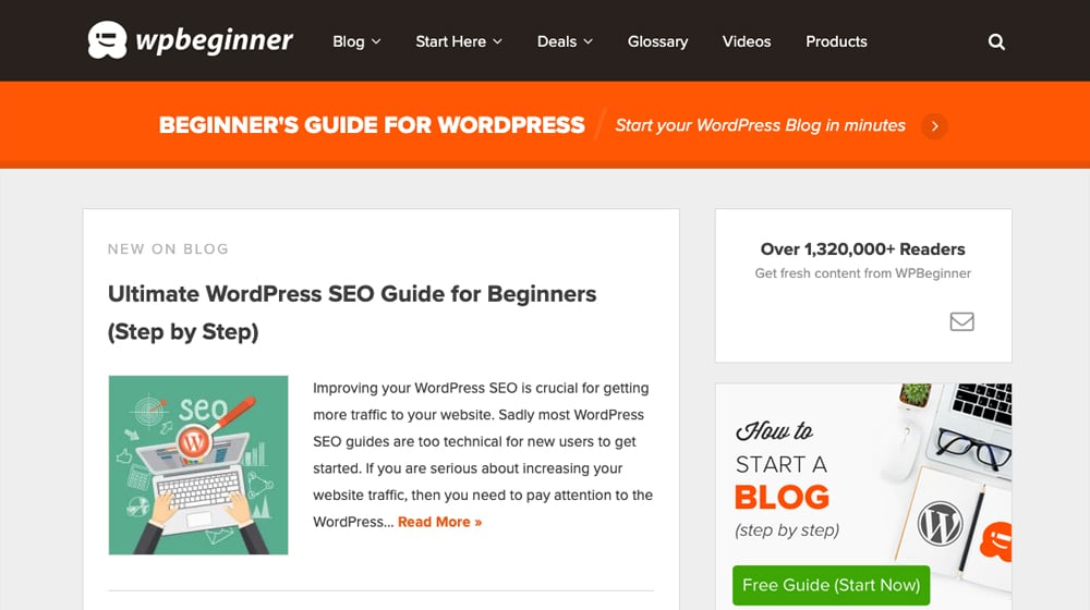 WPBeginner Homepage