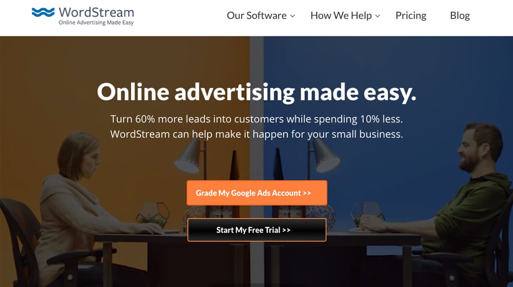 WordStream Homepage