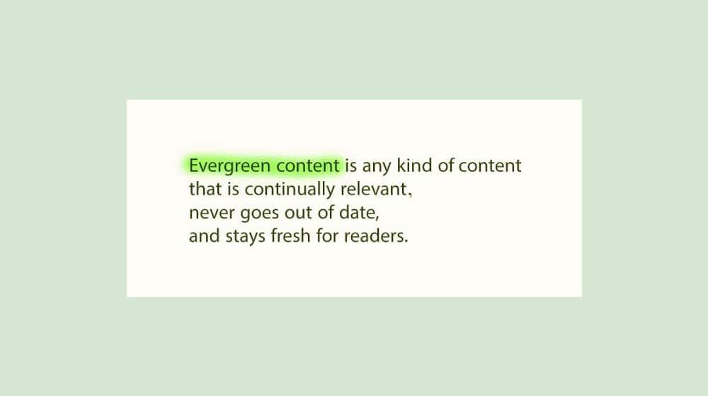 Evergreen Definition