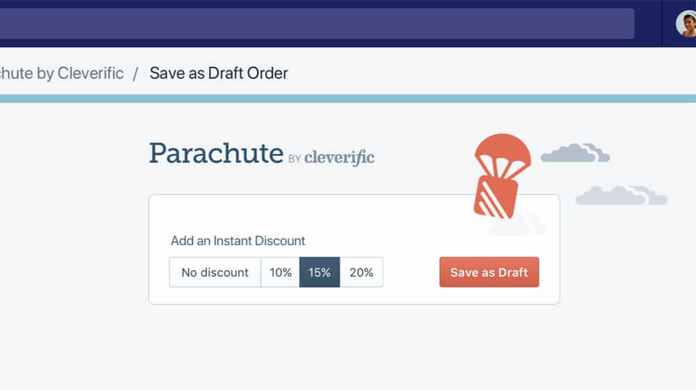 Parachute Add Discount