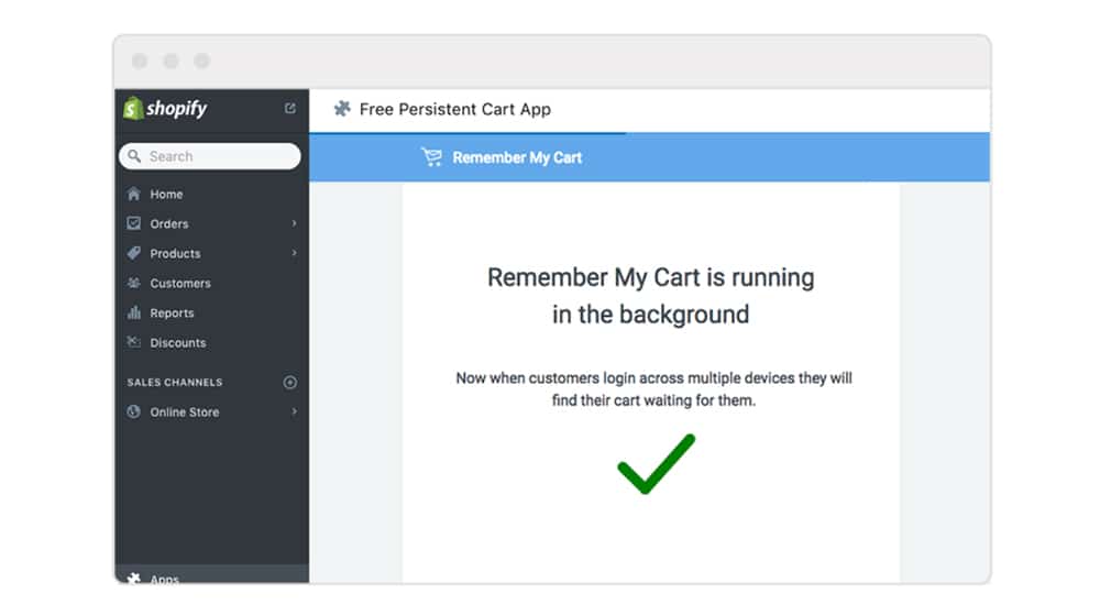 Remember My Cart App