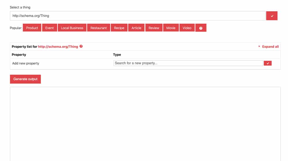 event json structured data generator