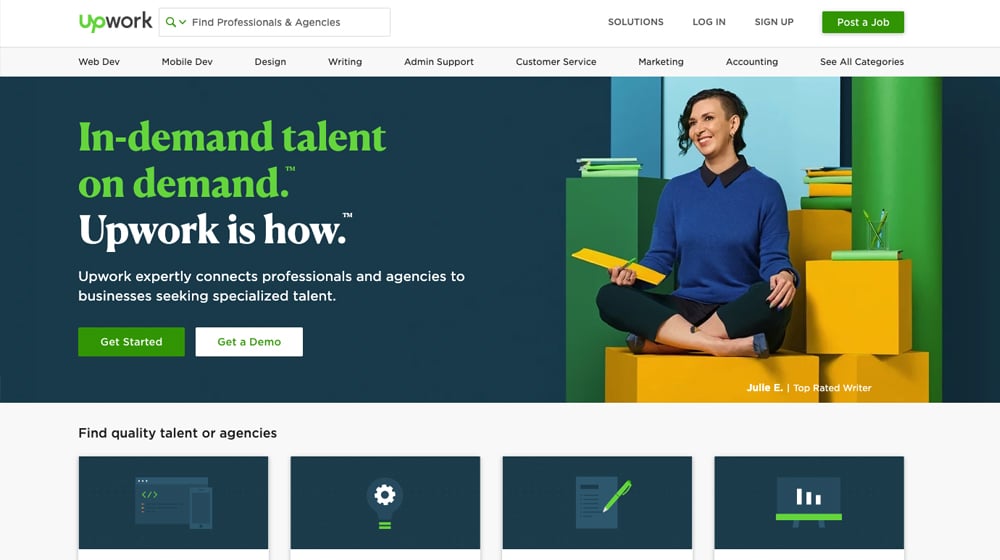 Upwork Homepage