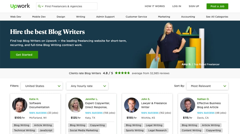 Upwork Website