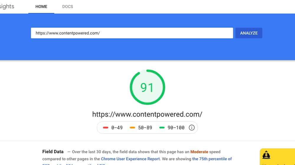 Google PageSpeed Insights