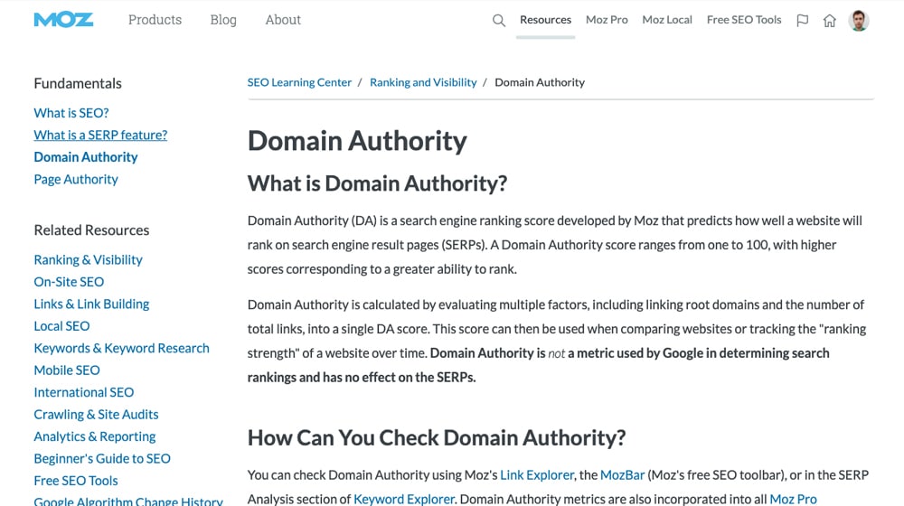 Domain Authority