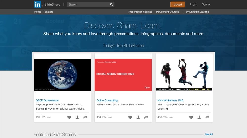 SlideShare Website