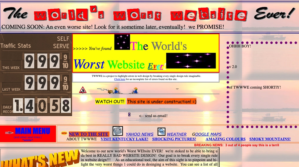 Worlds Worst Website