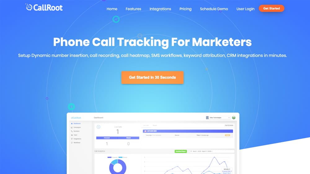 CallRoot Homepage