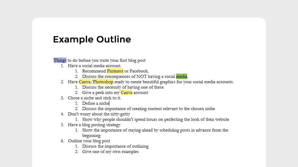 Keyword Outline Pdf / Keyword Outline Example - The ...