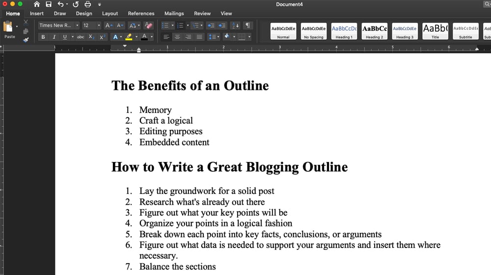 Blog Post Outline: How to Create One That Ranks - Bloggersgoto