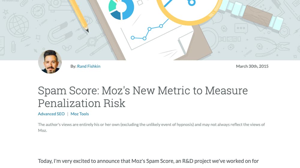 Moz Spam Score Announcement