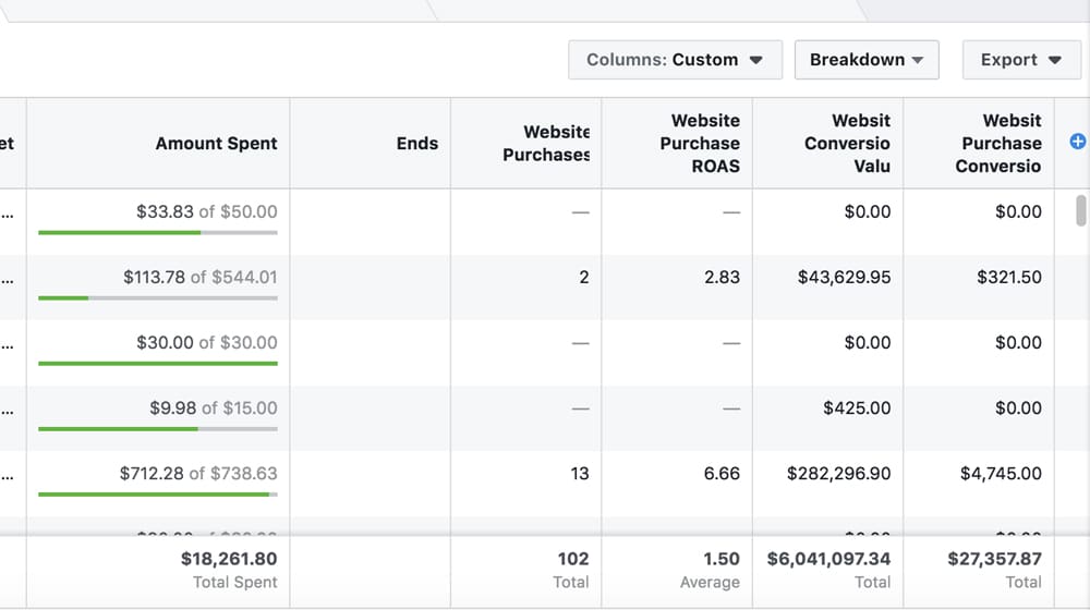 Conversion Value and ROAS