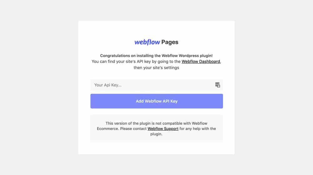 Webflow API in WordPress