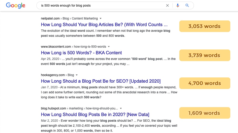 Is There Anything Wrong With Writing 500 Word Blog Posts