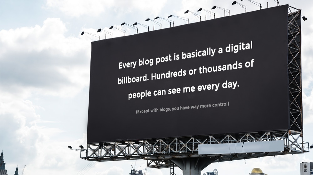 Billboard Example Comparing to Blog Posts