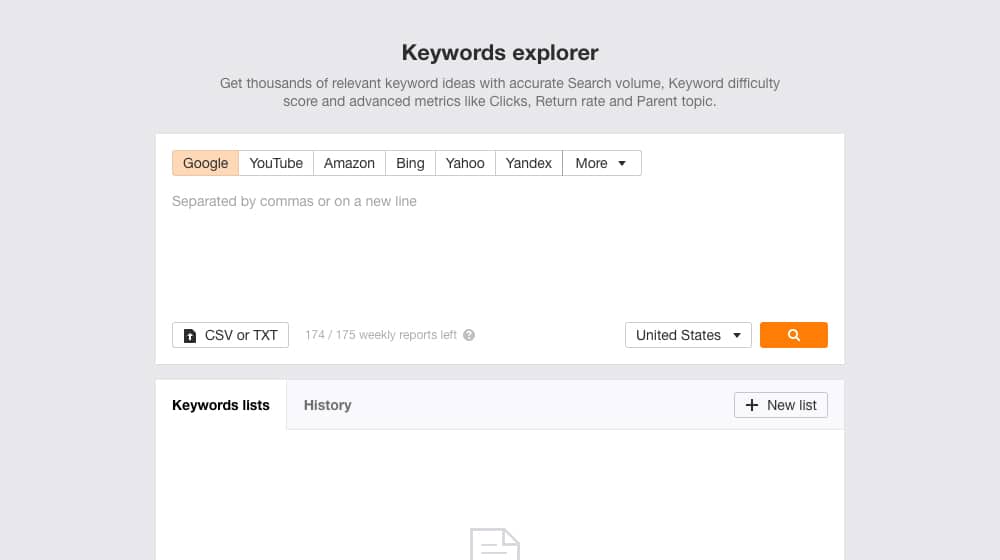 Keywords Explorer