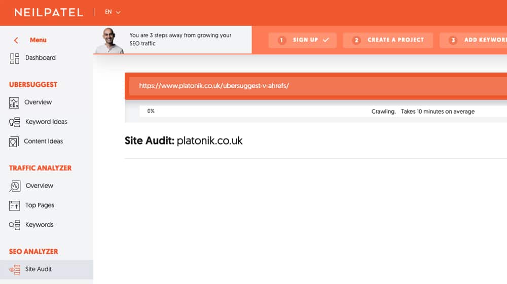 Site Audit Crawling