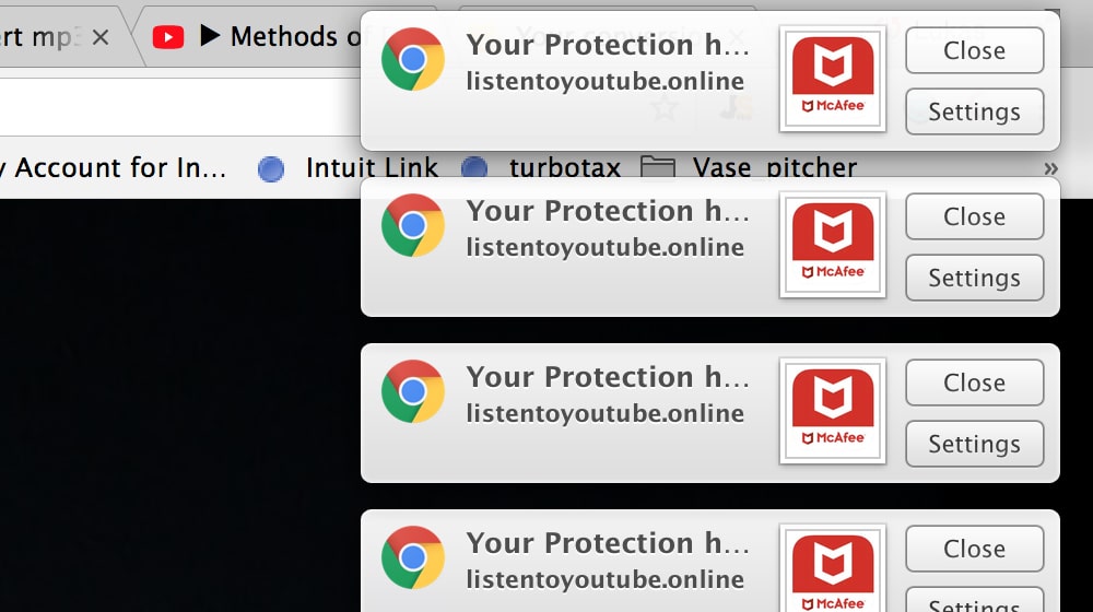 Browser Notification Spam