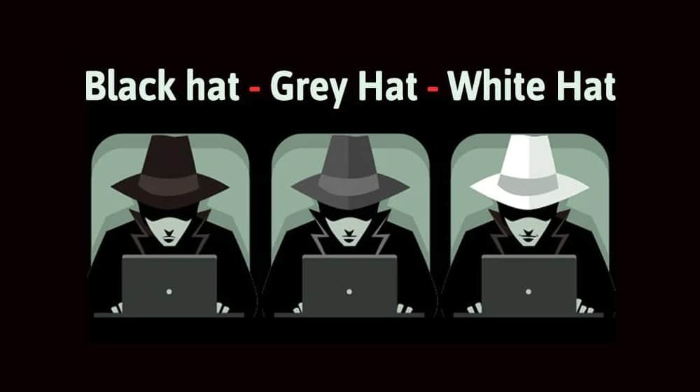 White Grey and Black Hat