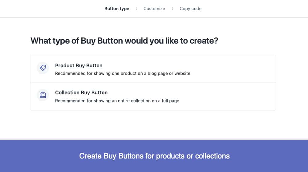 Creating a Buy Button with an App