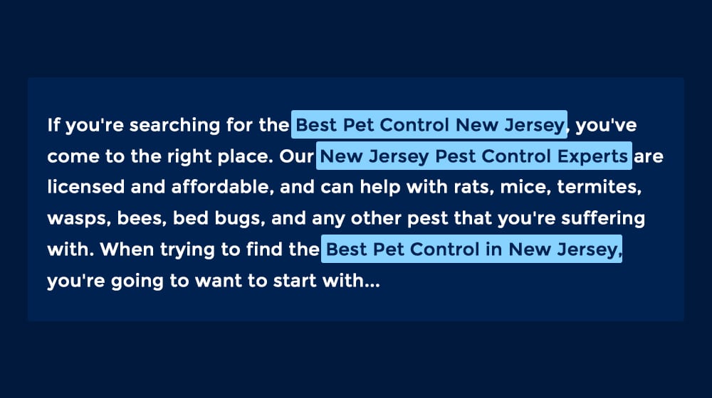 Pest Control Example