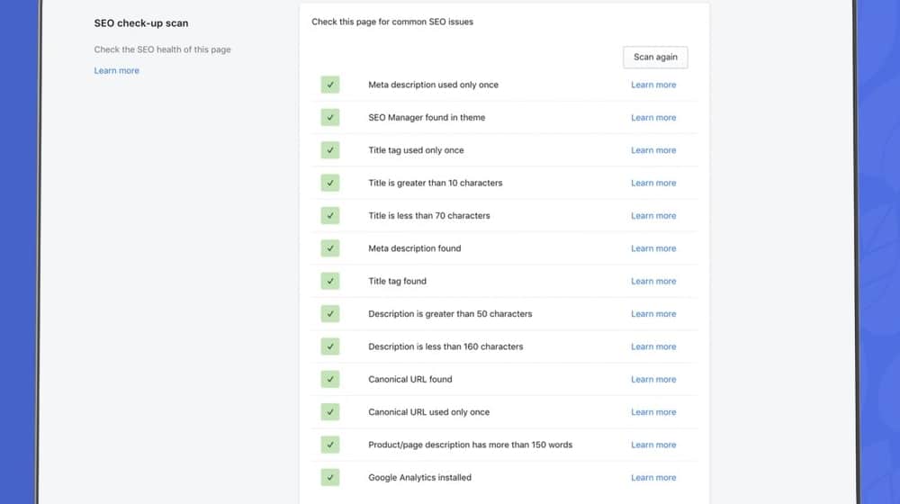 SEO Scan