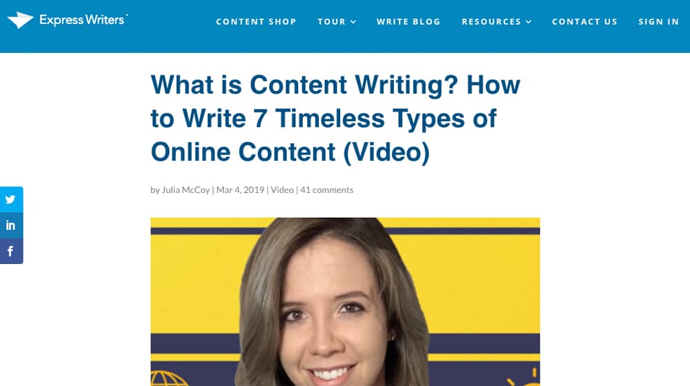 Content Writing Post