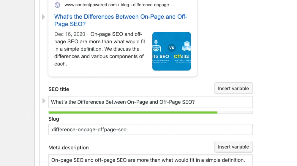 SEO Title and Description