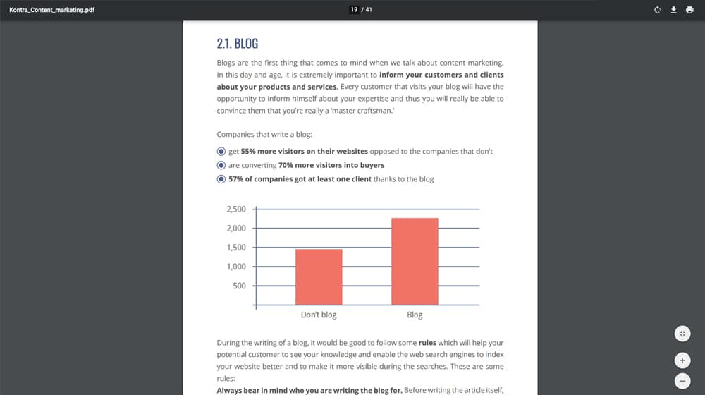 Data in Blog Post