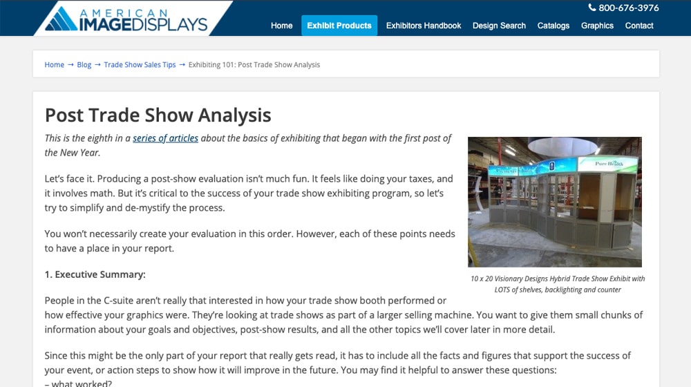 Trade Show Analysis