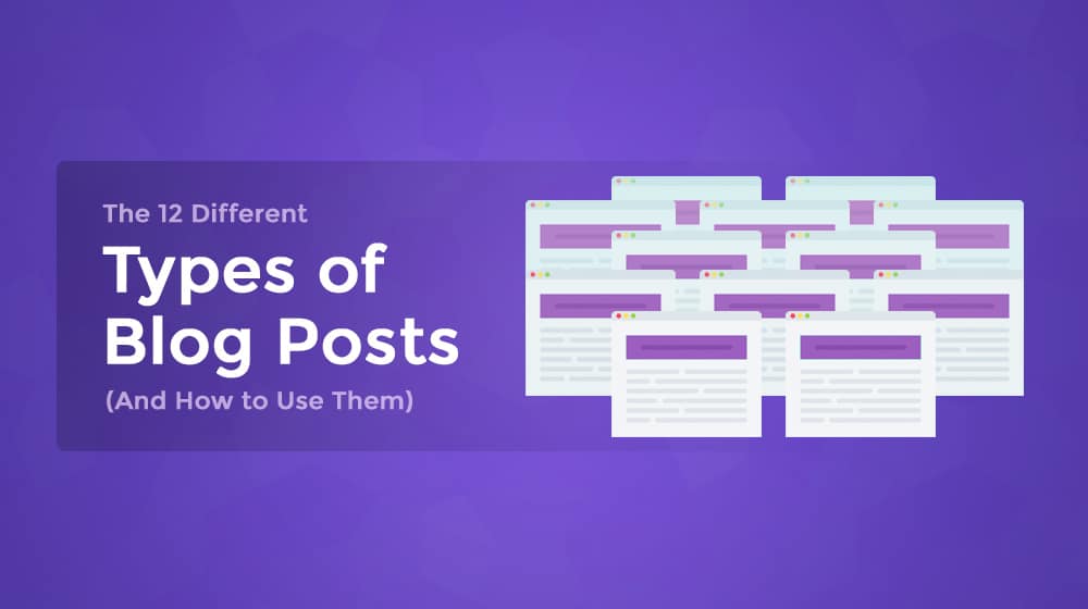 Types of blog posts