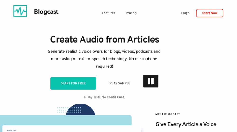 Blogcast Homepage