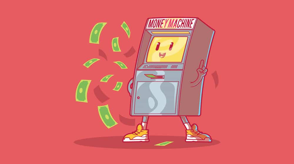 Money Machine Illustration