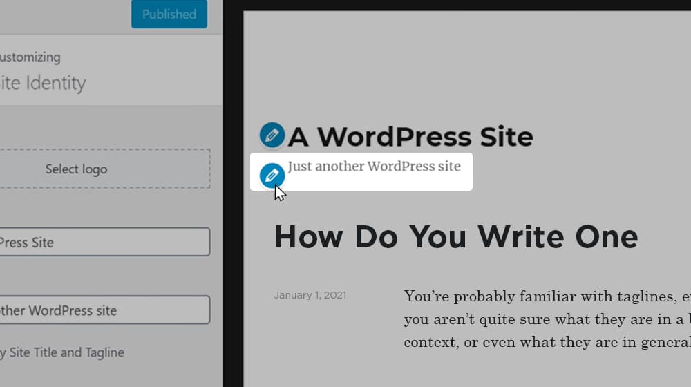 WordPress Default Tagline