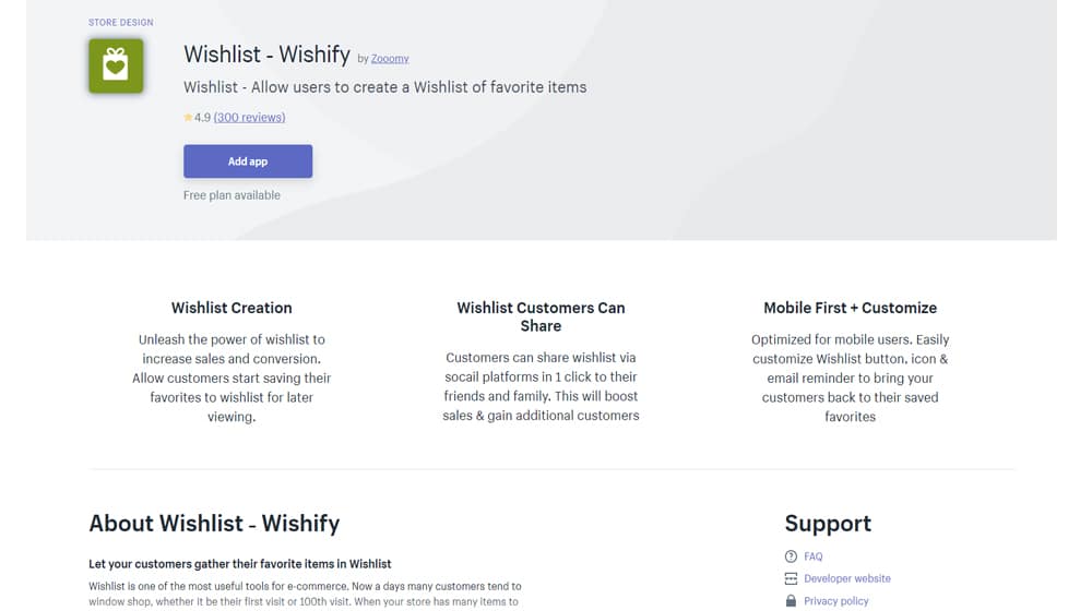 Wishify Wishlist App