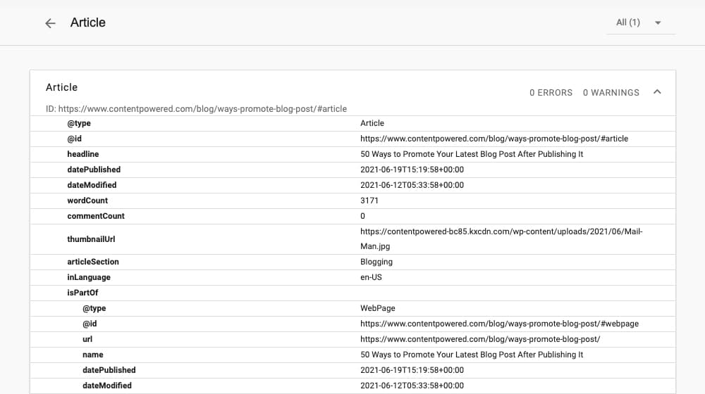 Article Schema