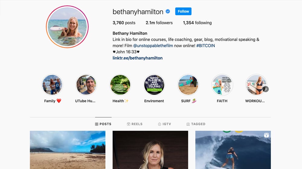 Instagram Influencer Example